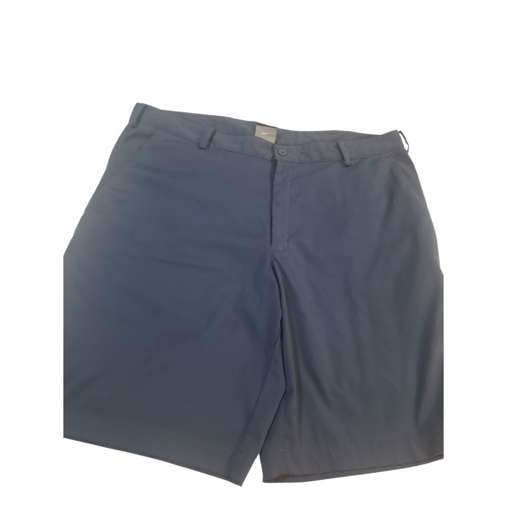 Nike Golf Dri-Fit Tour Chino Short Mens Size 40 Navy Flat Front Mid Rise Luxury